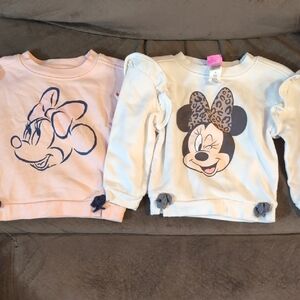 Disney Minnie Mouse Kids Sweatshirts - Light Pink and White